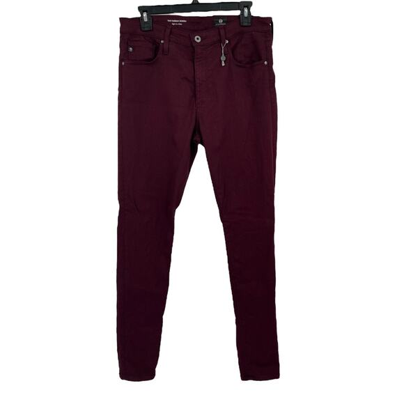 Ag Adriano Goldschmied Denim - Adriano Goldschmied AG Jeans The Farrah Skinny high rise red size 31